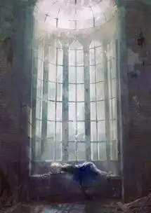 二次元壁纸插画美图p站冷色忧郁