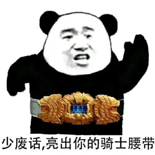 假面骑士沙雕表情包之奶奶说过