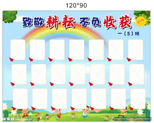 幼儿园照片展板设计图