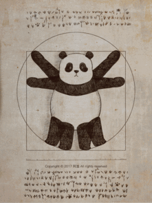 钻进名画里的滚滚,毫无违和感