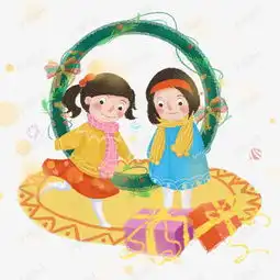 超萌萝莉欢度圣诞图素材图片免费下载高清psd千库网图片编号11491943