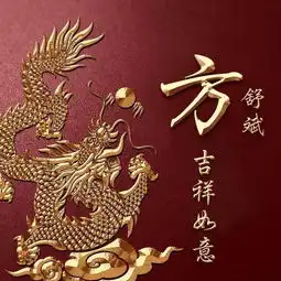 金龙摆尾百家姓签名姓氏头像,霸气中国风,一共20款