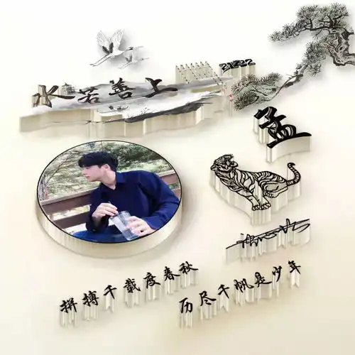 十二月你该换微信头像了,上善若水3d精致高清签名头像,你值得拥有