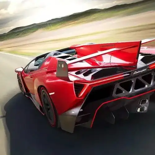 红色毒药兰博基尼venenoroadster红色辣马法拉利laferrari
