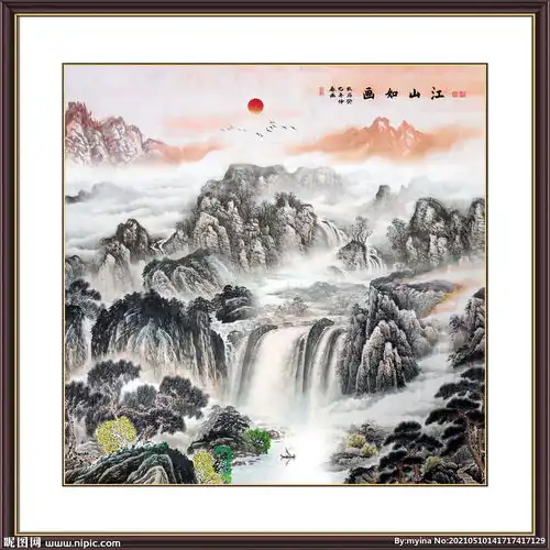 国画山水图片