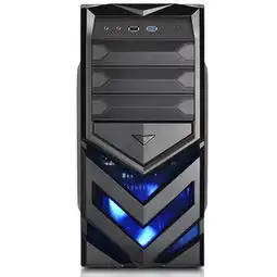 安钛克v1中塔式机箱蓝色铁网蓝色led风扇usb3.0电源下置机箱产品图片1