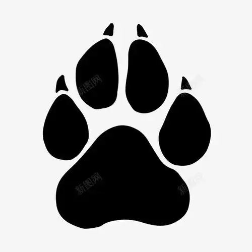豹爪狩猎豹图标黑色icon标识标志ui图标设计图片免费下载页面网页平面电商创意素材猫鼬图标