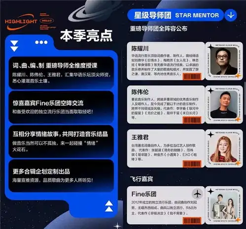 网易云音乐第三季星辰集创作营开营2021石头计划多名词曲作者入营