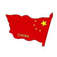 好看迎风飘扬的五星红旗微信头像