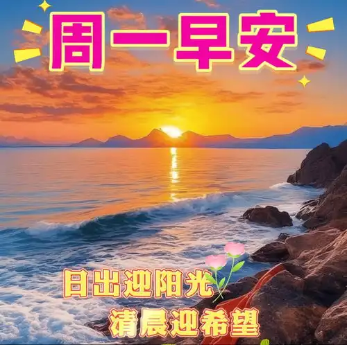 早安图片新的一周,新的开始新周愉快