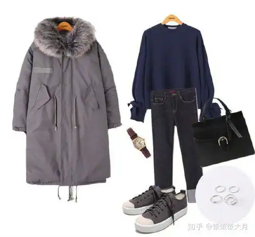 你可能需要一件灰色棉服,9套实用搭配,高级美