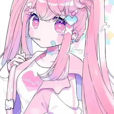 戴ok绷的甜心女孩三分可爱七分女生头像我要个性网