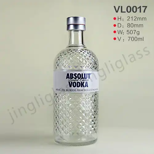 玻璃瓶晶力玻璃瓶厂家玻璃白酒瓶400ml