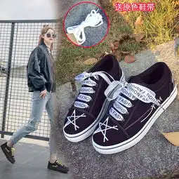 ins帆布鞋女学生韩版复古港风chic板鞋子原宿ulzzang