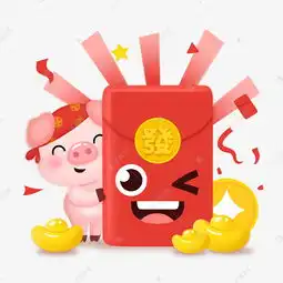 2019己亥新年卡通猪红包素材图片免费下载千库网