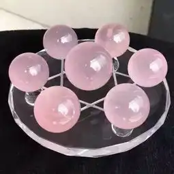 天然粉水晶球七星阵旺姻缘招桃花巩固感情1001