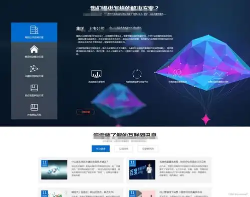 最新大气科技感网站建设网络公司网站源码帝国cms7.5