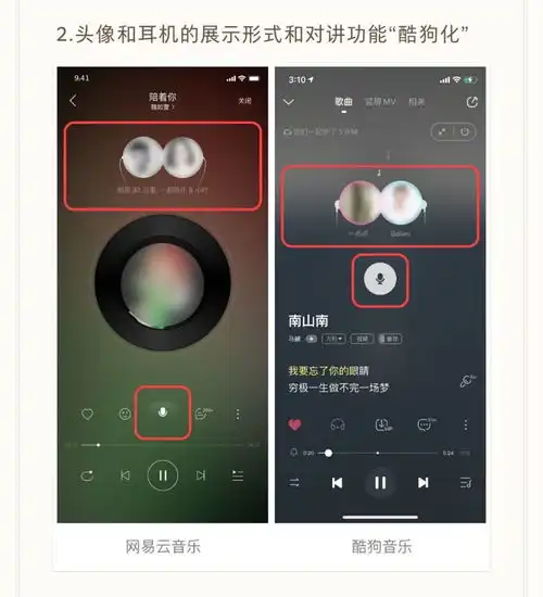 网易云音乐谴责酷狗音乐山寨其推歌功能页面设计等