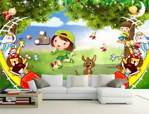 儿童乐园唯美卡通儿童房小孩房背景墙壁画图片设计素材高清psd模板下载203.91mb儿童房背景墙大全