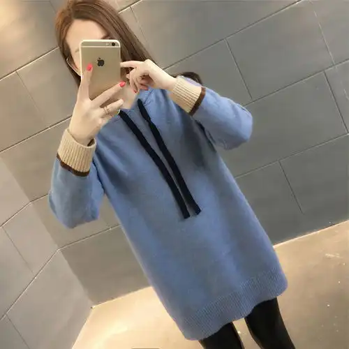 待长发及腰娶你如果是毛衣及腰呢就是显瘦又美嫩