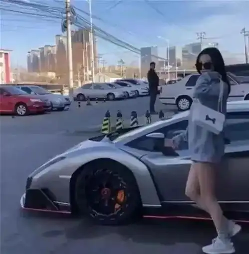 街头实拍9000万兰博基尼毒药,2.8秒破百,但亮点却是女车主
