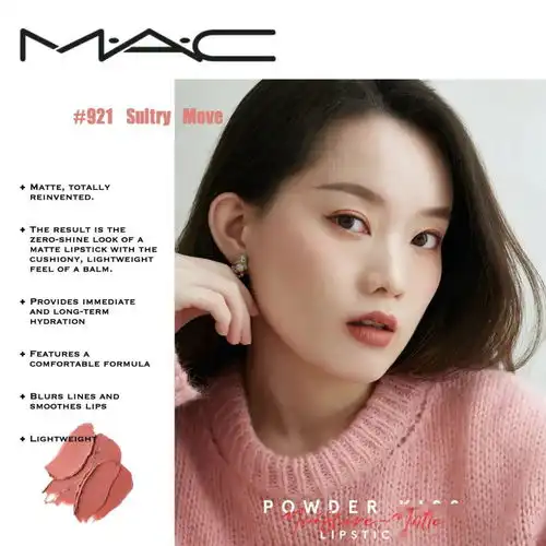 真人试色4支可少女可成熟的mac口红