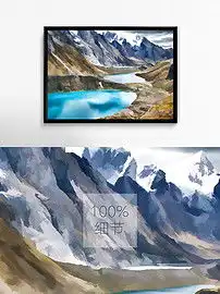 雪山天池装饰画图片素材psd模板下载23.43mb动漫人物大全人物形象