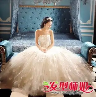高雅别致的新娘发型尽显女性气质的新娘发型发型师姐