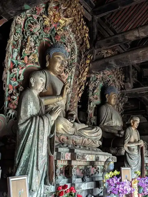 清凉赏析明代彩塑壁画十二面观音图
