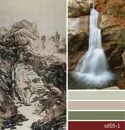 诗画江南壁布独幅系列之玄关蓄势旺运,百无禁忌