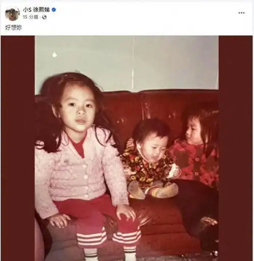 小s二度发文晒三姊妹合影思念大s心碎喊好想你