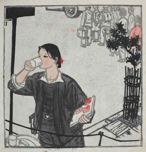 c视频丨呈现百年来中国青年的精神图谱,50余件版画佳作亮相四川美术馆