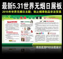 世界无烟日展板设计图片psd素材下载医院展板大全企业医院学校类展板编号13578416