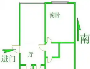 图谨斜小区,精品朝南两房,户型正气采光无敌,有钥匙,看房随时上海租房