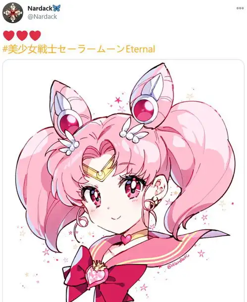 nardack作品鉴赏2021年1月更新美少女战士小小兔头像