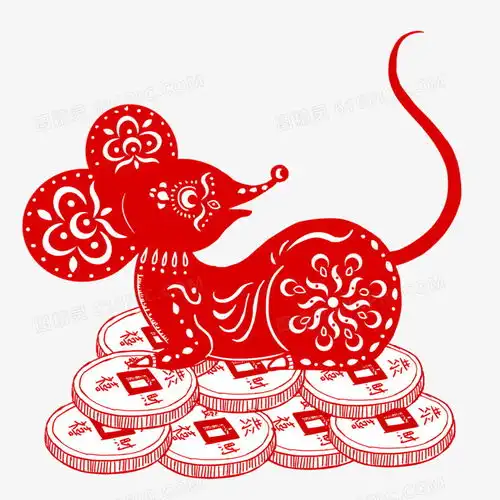手绘剪纸老鼠图案素材图片免费下载高清png素材图精灵