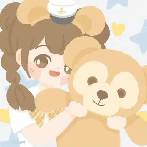 微信头像迪士尼主题少女动漫头像,手绘风格太可爱了