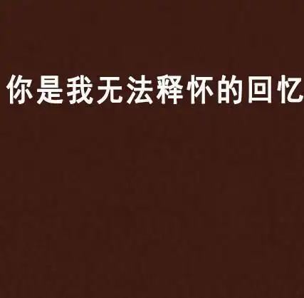 你是我无法释怀的回忆