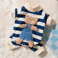 憨憨宠猫狗通用服饰憨憨宠宠物狗狗衣服狗衣服中小型犬冬装泰迪衣服加绒加厚背带裤猫衣服黄色背带裤xl号推荐1316斤宠物多少钱