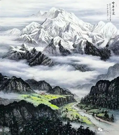 气势雄伟,浑厚大气山水画家杨仁佩
