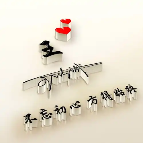 你的微信头像该换换了,白色简约立体特效签名头像,有你的姓氏吗