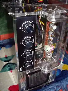 海淀南路出全透明亚克力制定matx小机箱额定400wmatx小电源,黑化伪
