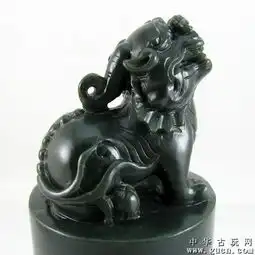 和田玉印章青玉貔貅大印章招财辟邪大圆章