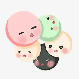 手绘聚堆的元宵插画图片素材其他格式下载动漫人物大全