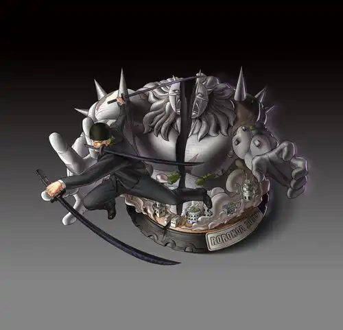 索隆三千世界海贼王雕像gk