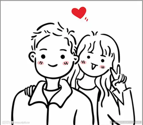 手绘情侣设计图