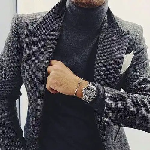 这样穿时尚高领毛衣,才能赚足冬日回头率