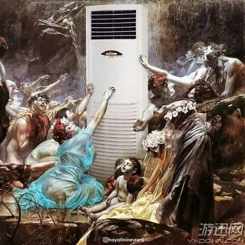抱银鼠哪有抱炸鸡开心啊毫无违和感的经典名画恶搞