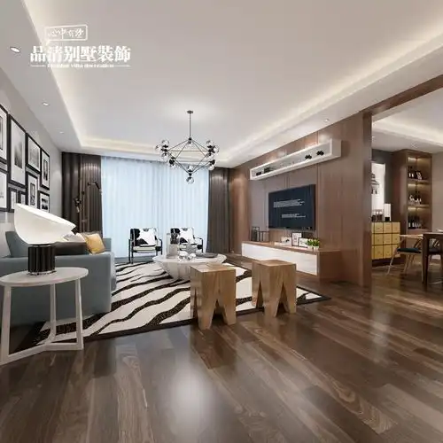 无锡别墅装修栖霞栖园现代简约风格装修效果图