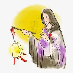 水墨风格卡通美女插画二图片素材其他格式下载动漫人物大全